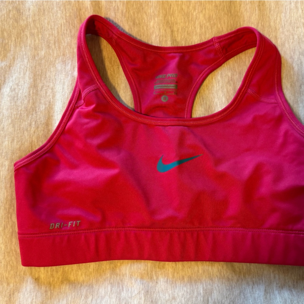 Women's Pink NikePro Sports Bra
